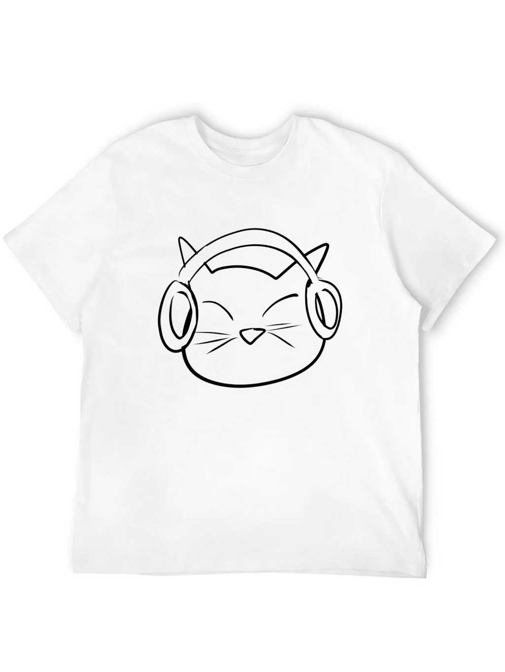 Cool Cat DJ Graphic Tee - Black Cotton T-Shirt product image 11