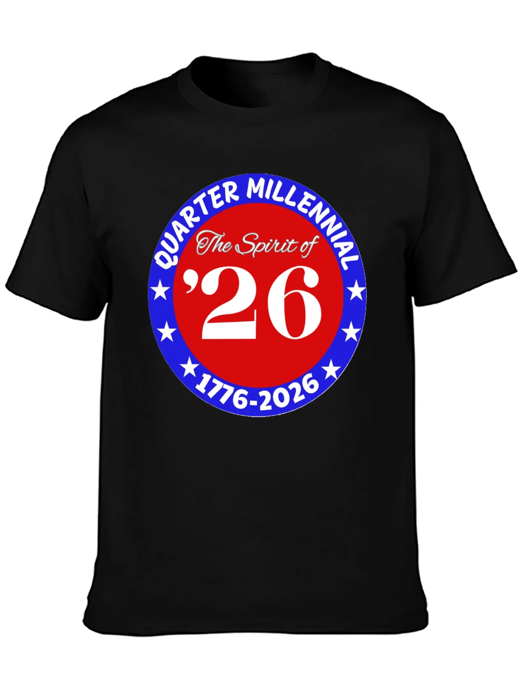 Quarter Millennial 26 Black T-Shirt product image 3