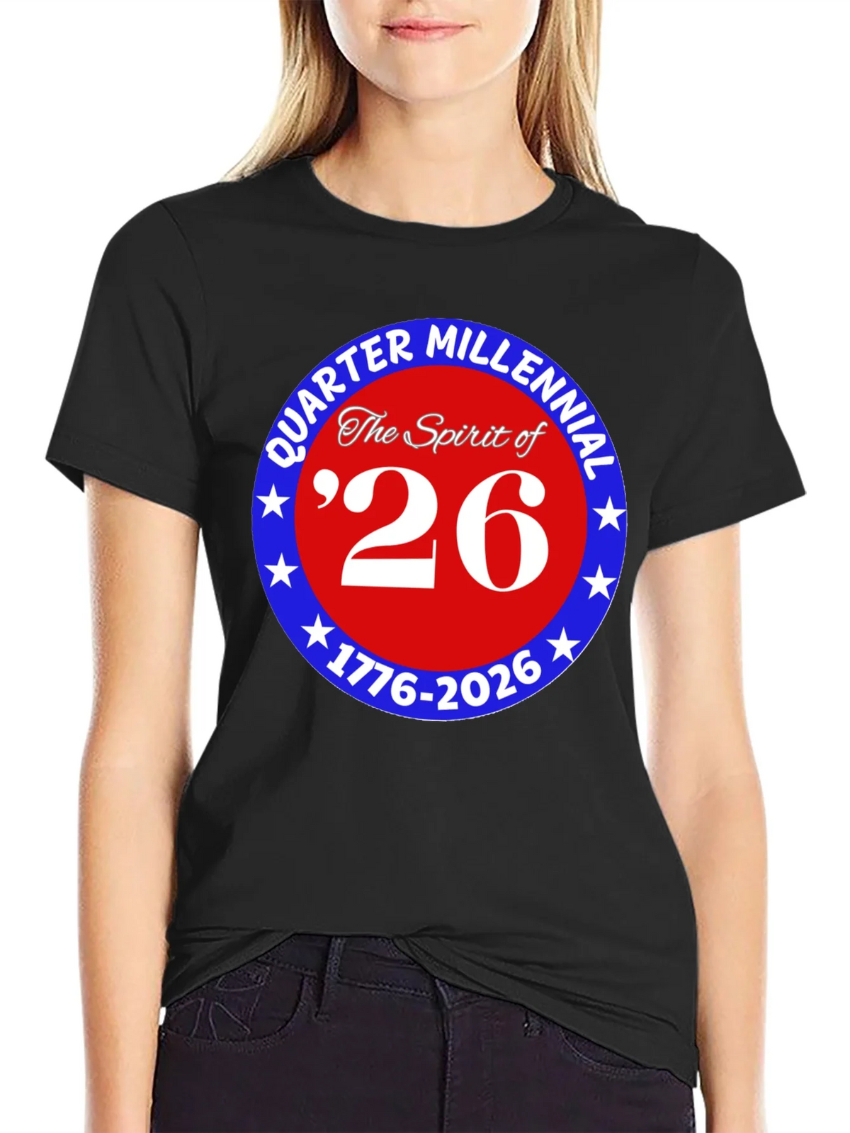Quarter Millennial 26 Black T-Shirt product image 2