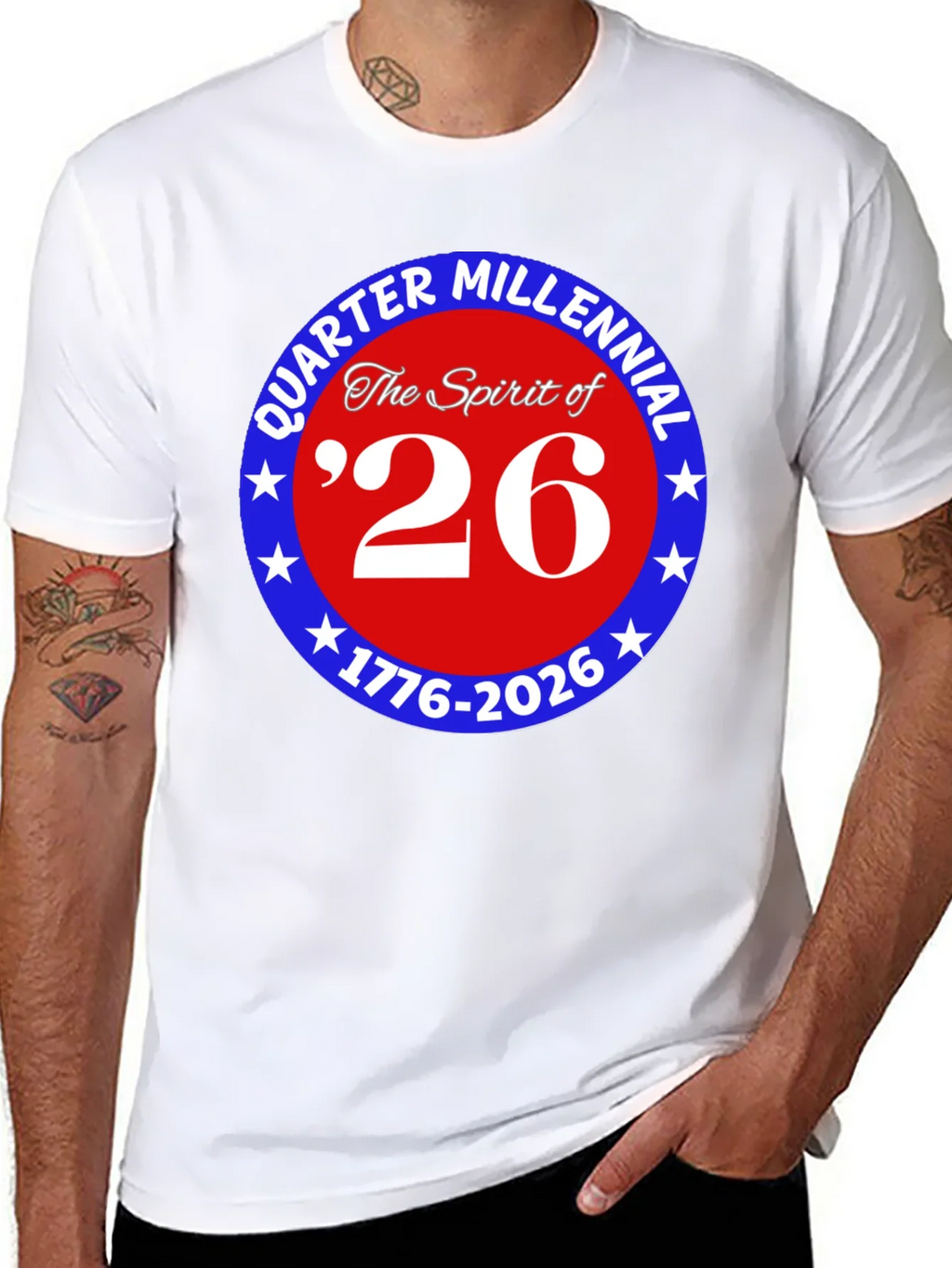 Quarter Millennial 26 Black T-Shirt product image 7
