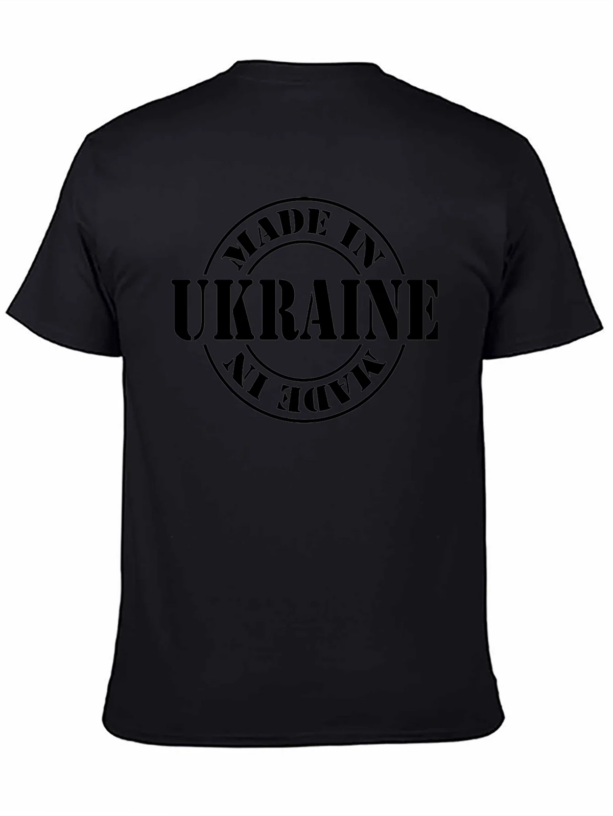 Made in Ukraine T-Shirt - Solid Black product image 4