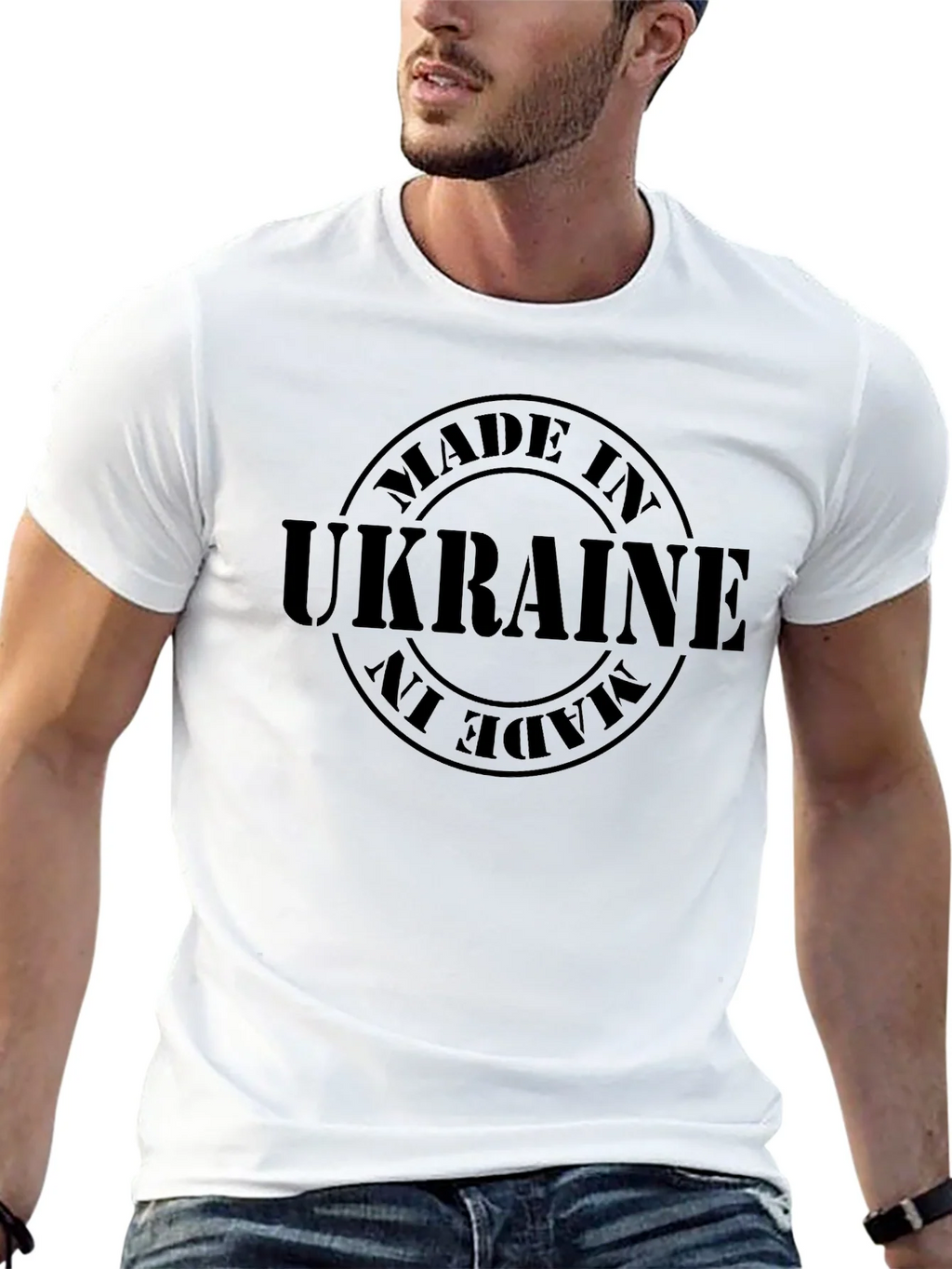 Made in Ukraine T-Shirt - Solid Black product image 12