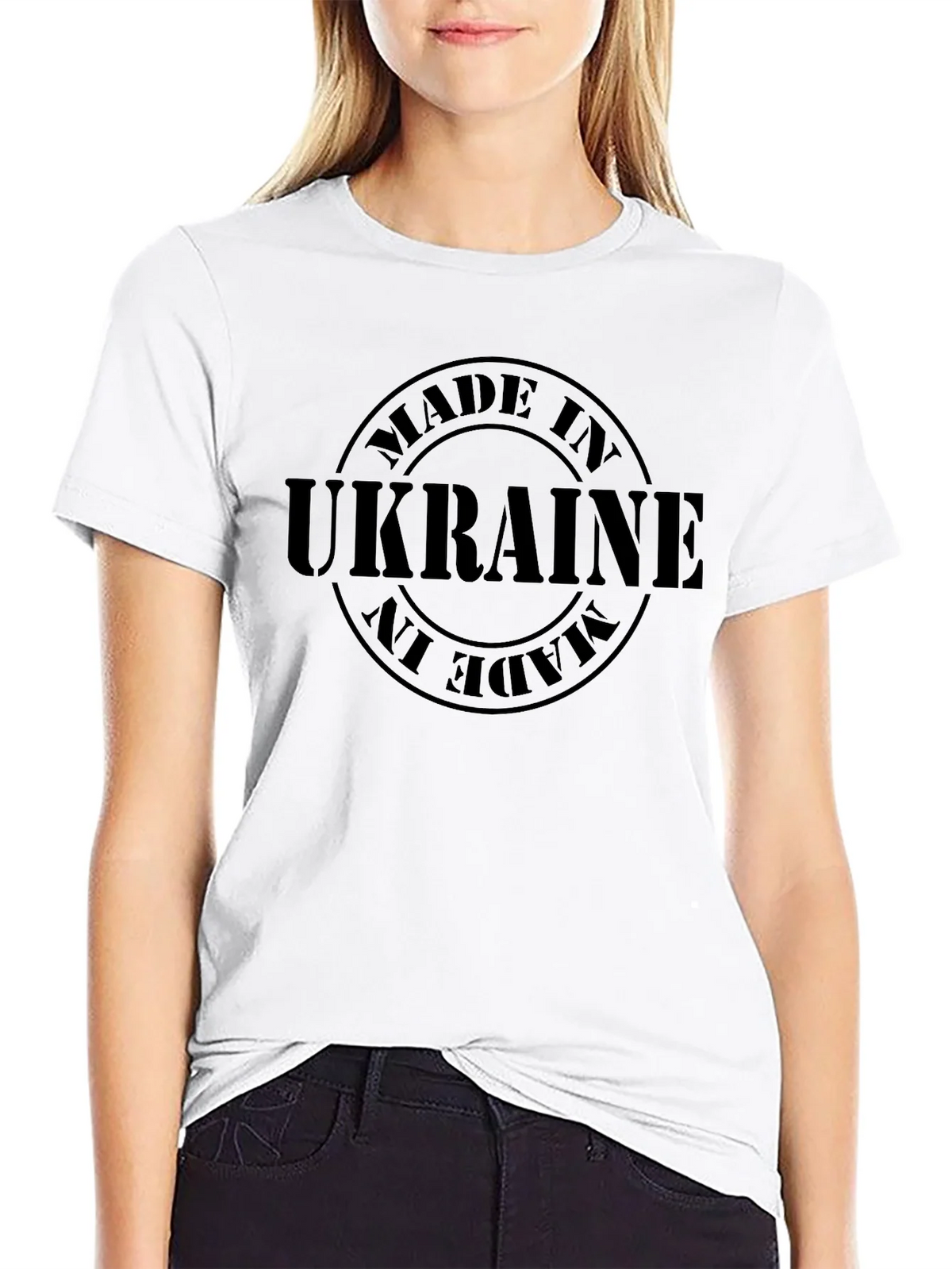 Made in Ukraine T-Shirt - Solid Black product image 8