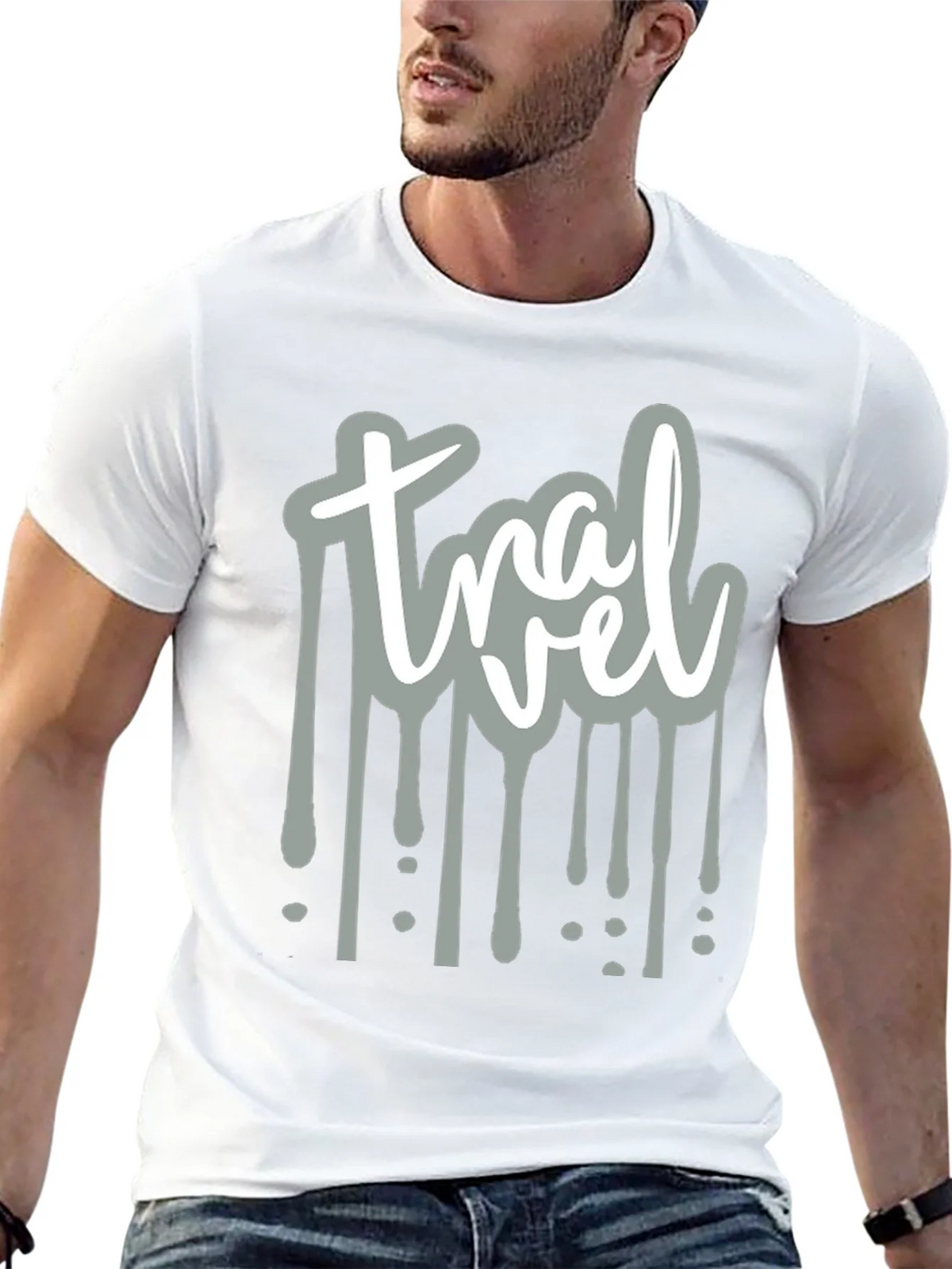 Travel Drip Graphic Tee - Mens Black T-Shirt product image 12