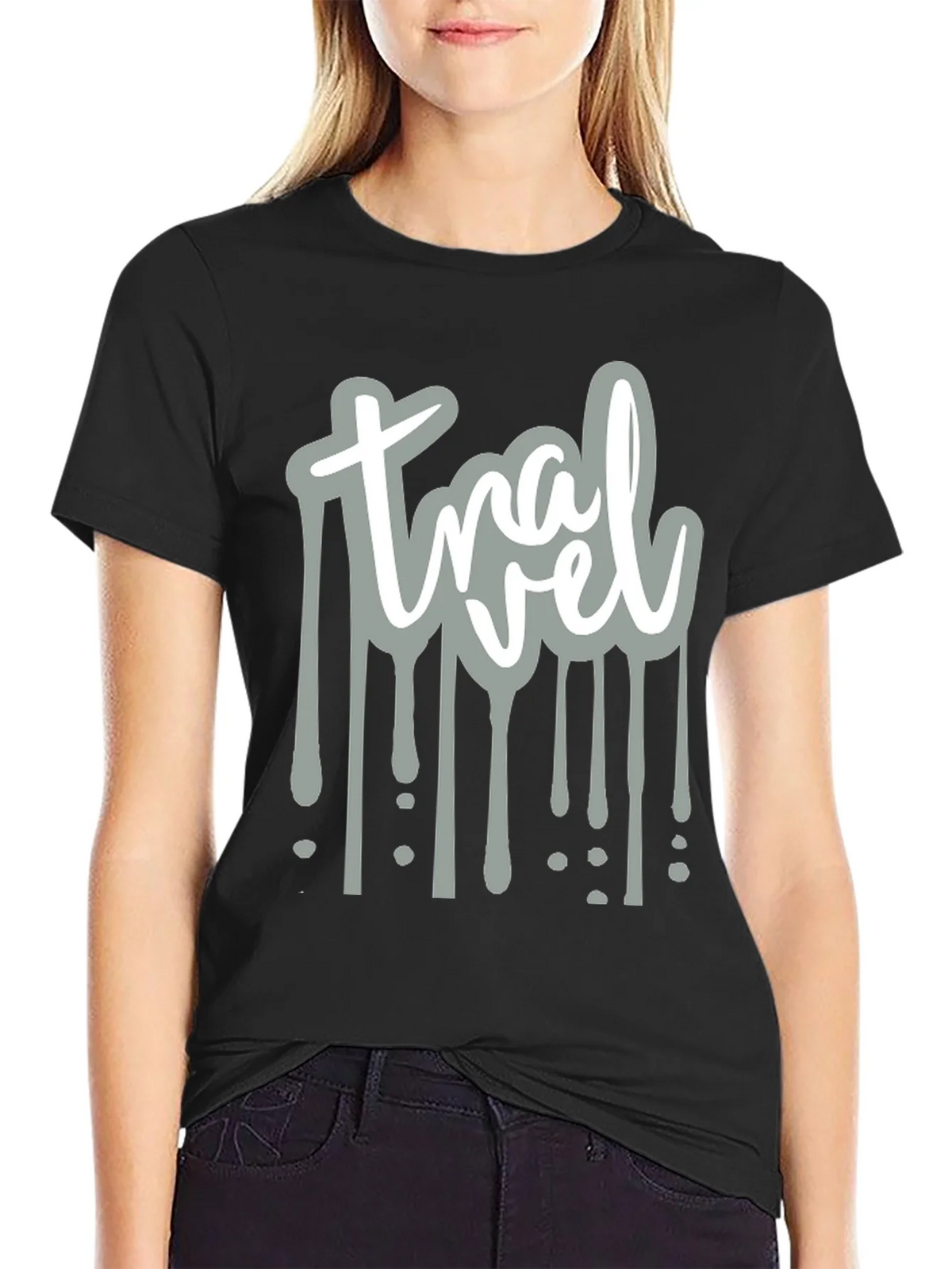 Travel Drip Graphic Tee - Mens Black T-Shirt product image 2