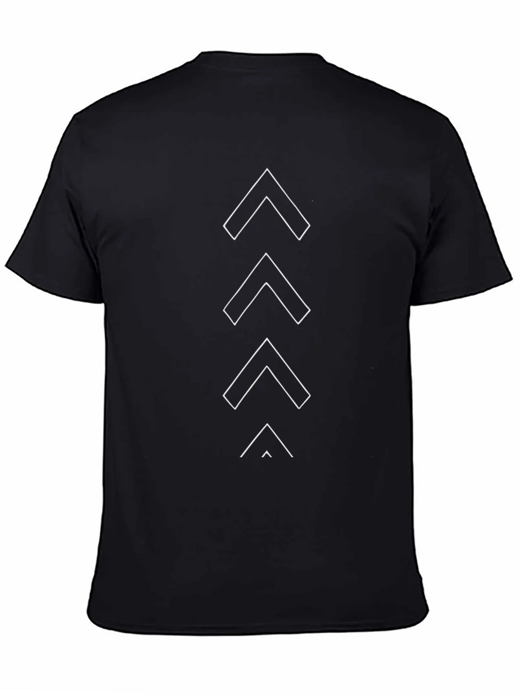 Minimalist Arrow Graphic Black T-Shirt product image 7