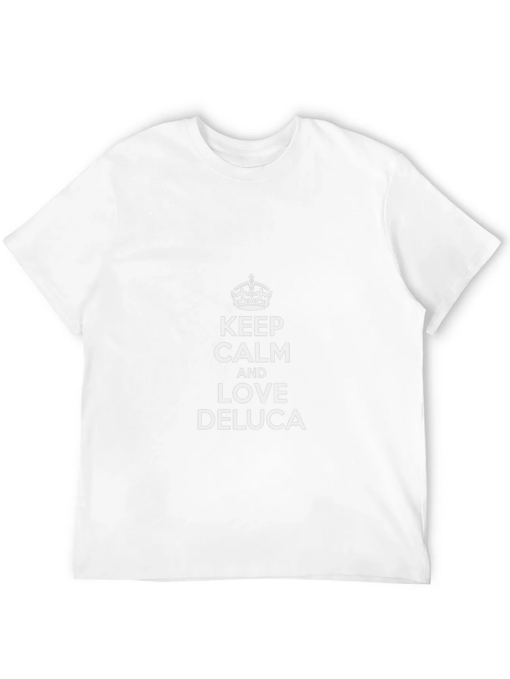 Keep Calm and Love Deluca Black T-Shirt product image 11