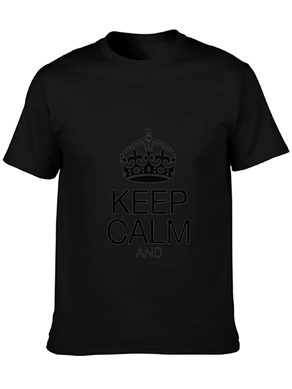 Keep Calm Black T-Shirt product image 6