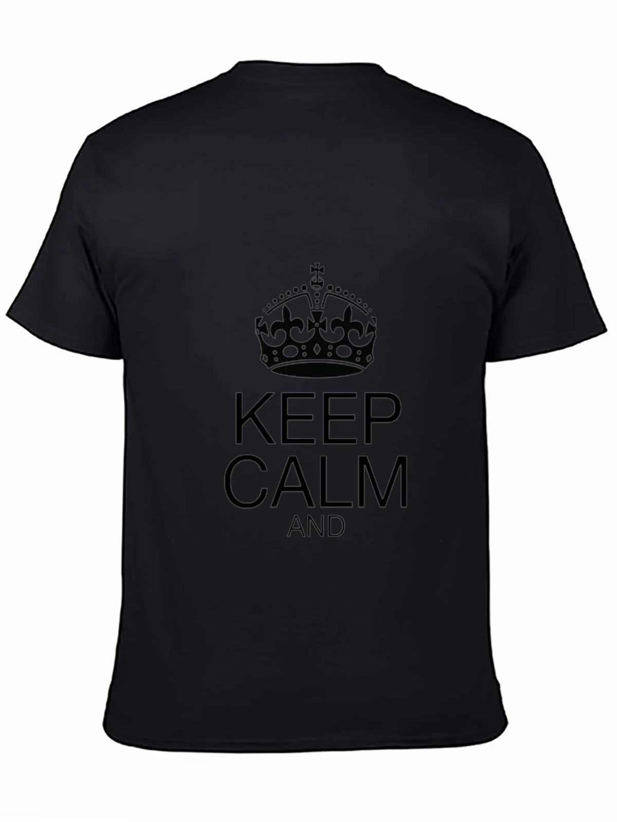 Keep Calm Black T-Shirt product image 7