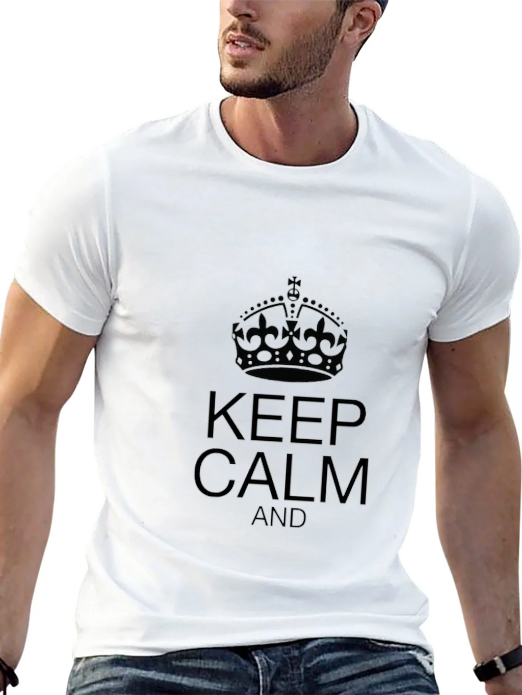 Keep Calm Black T-Shirt product image 4