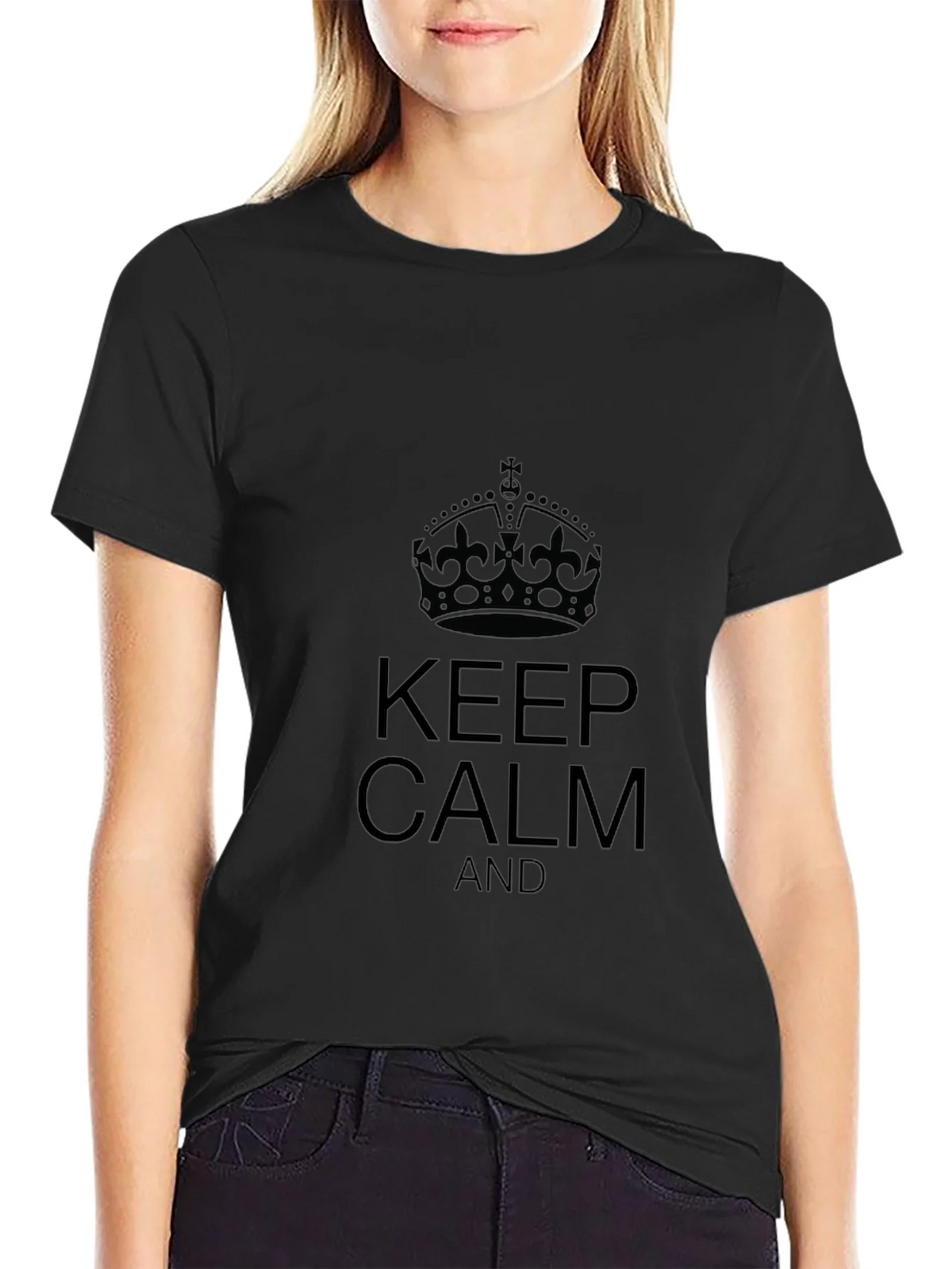 Keep Calm Black T-Shirt product image 5