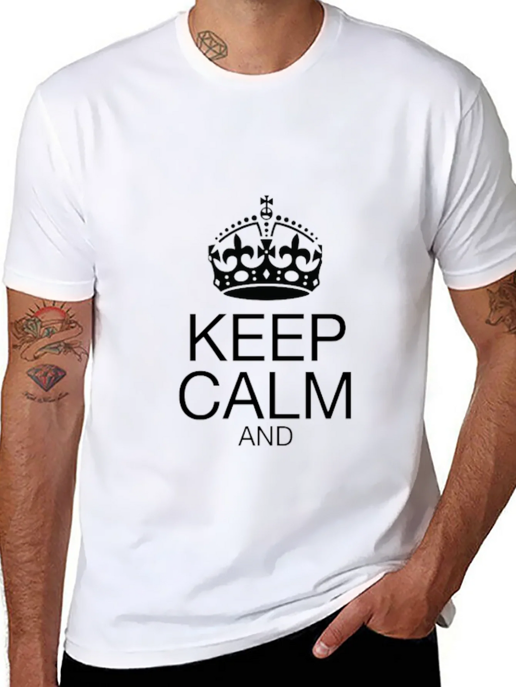Keep Calm Black T-Shirt product image 10