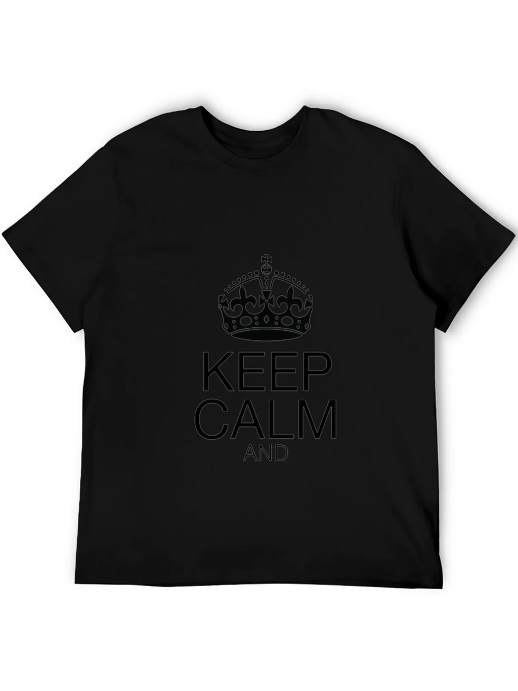 Keep Calm Black T-Shirt product image 8