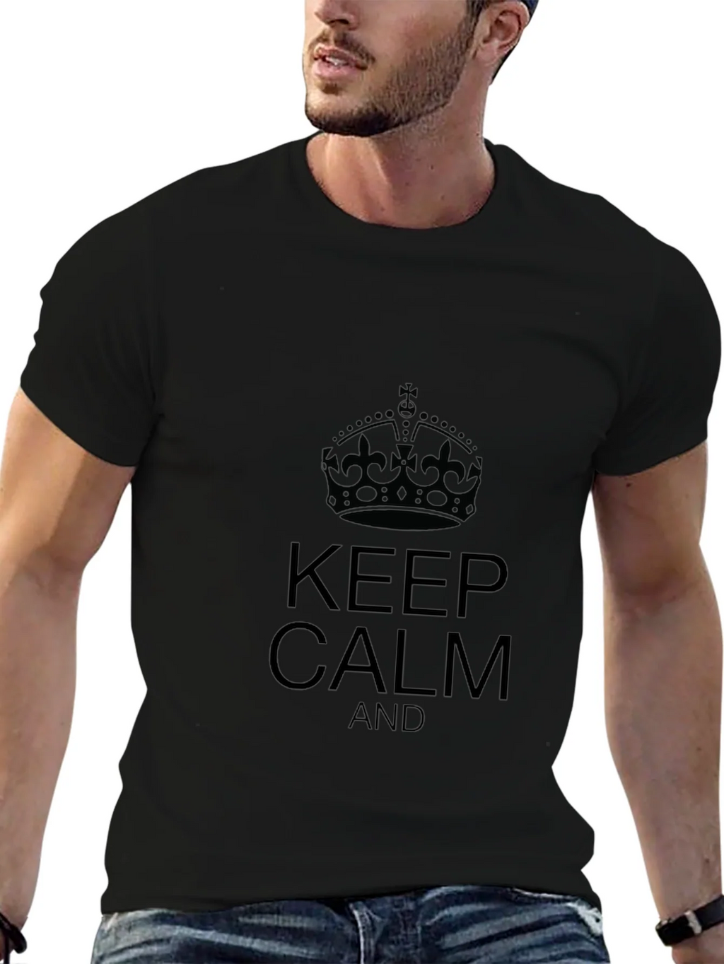 Keep Calm Black T-Shirt product image 9