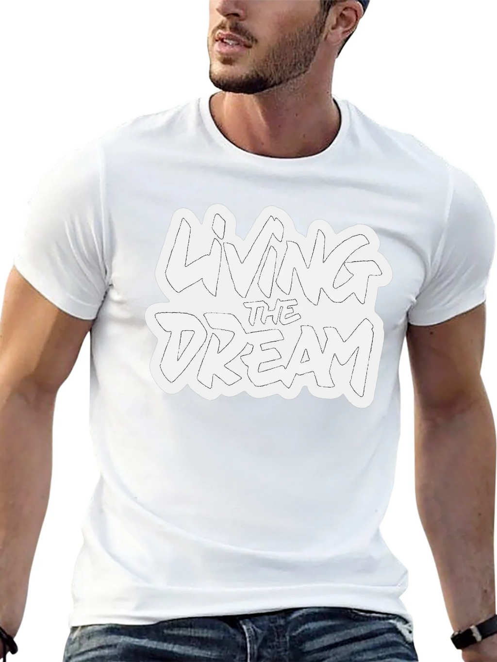 Living the Dream Black Graphic Tee product image 12