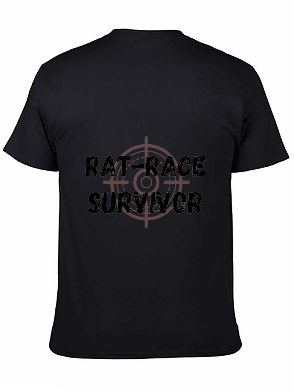 Rat Race Survivor Graphic T-Shirt - Black Crew Neck Tee product image 4