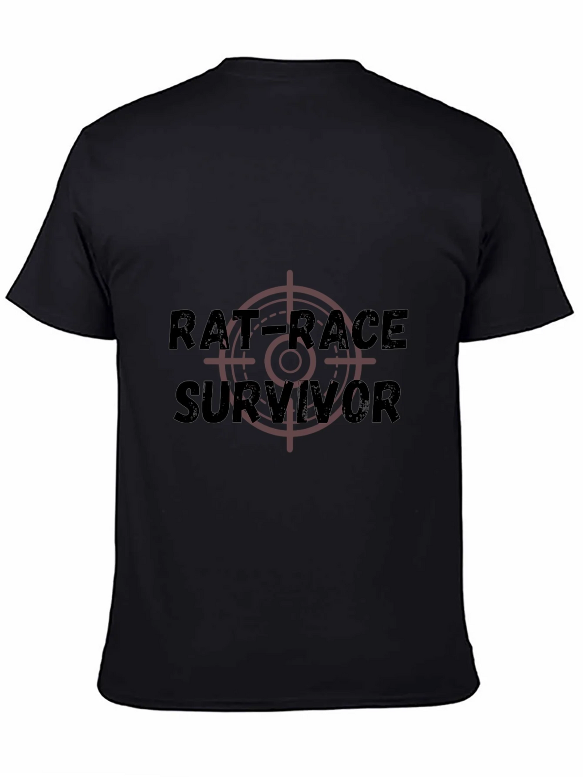 Rat Race Survivor Graphic T-Shirt - Black Crew Neck Tee product image 4