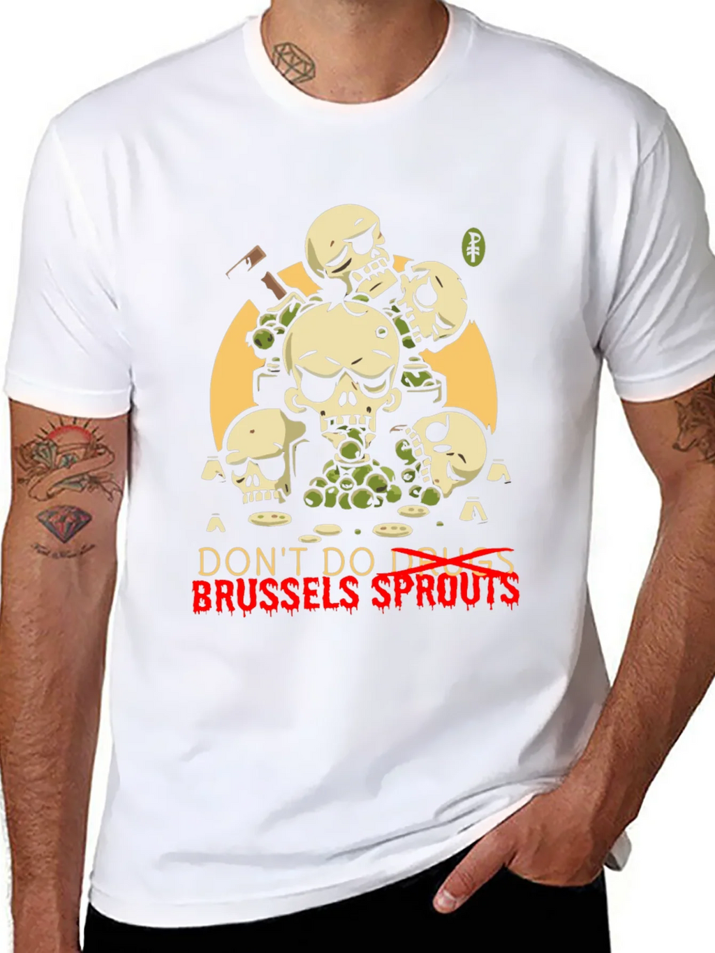 Dont Do Drugs Brussels Sprouts Graphic Tee product image 7