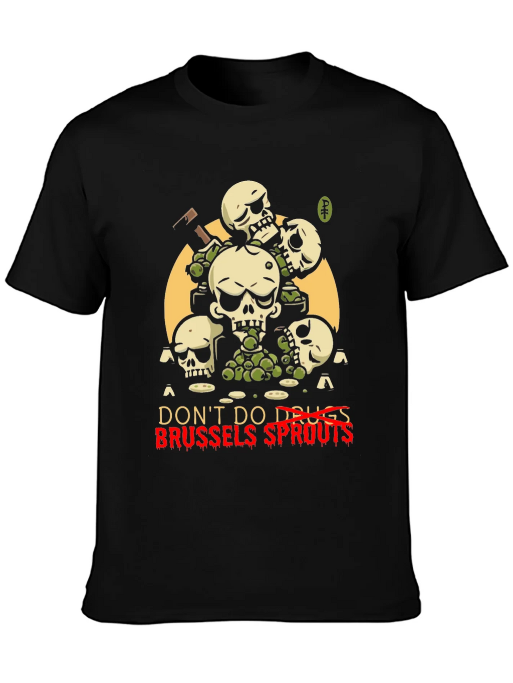 Dont Do Drugs Brussels Sprouts Graphic Tee product image 3