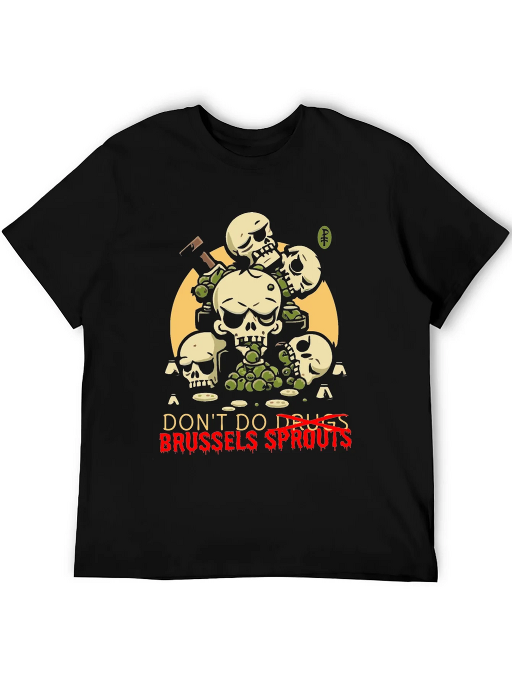 Dont Do Drugs Brussels Sprouts Graphic Tee product image 5
