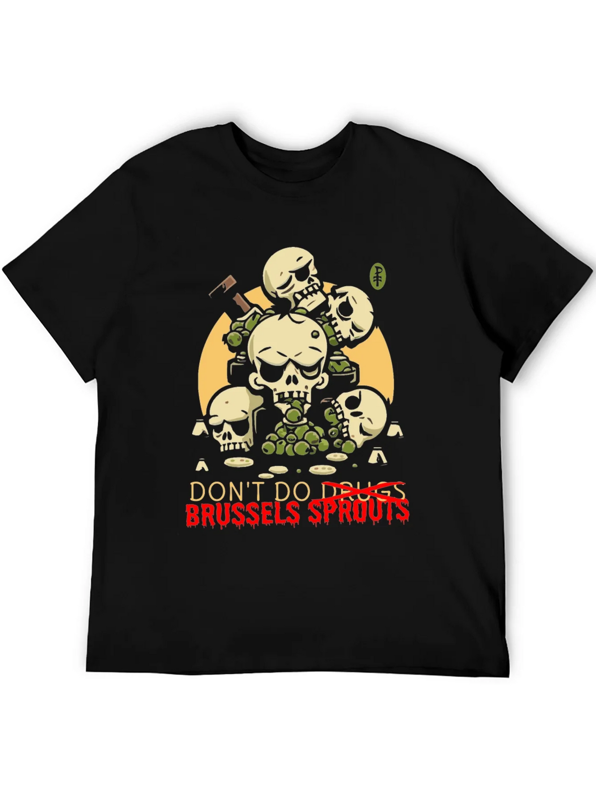 Dont Do Drugs Brussels Sprouts Graphic Tee product image 5