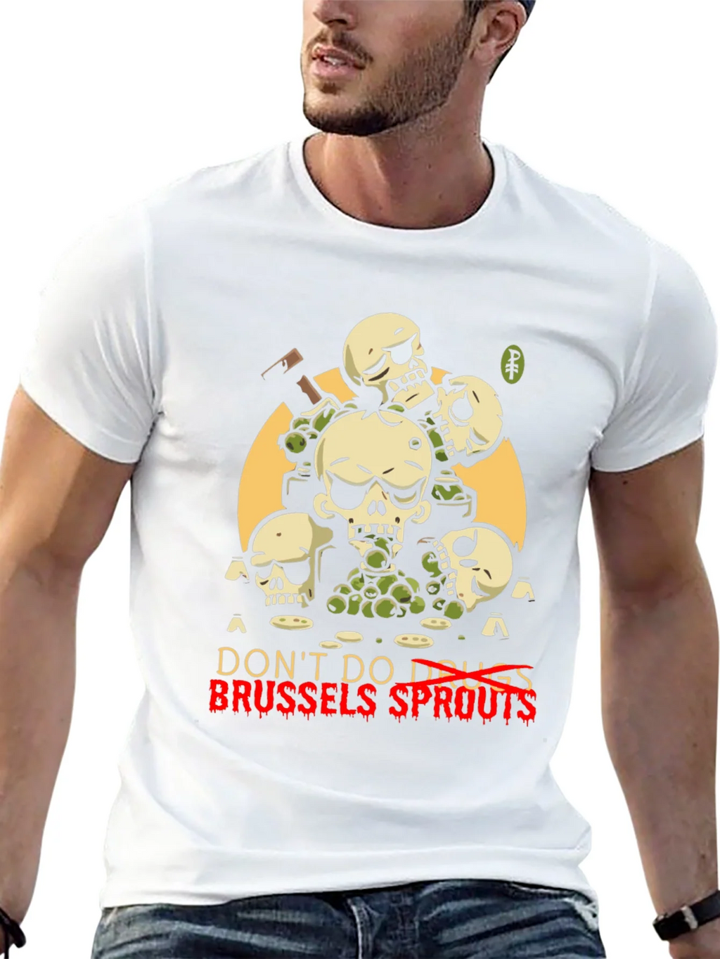 Dont Do Drugs Brussels Sprouts Graphic Tee product image 12