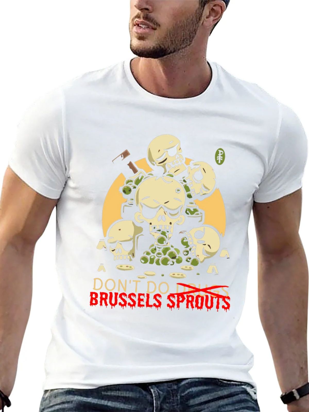 Dont Do Drugs Brussels Sprouts Graphic Tee product image 12