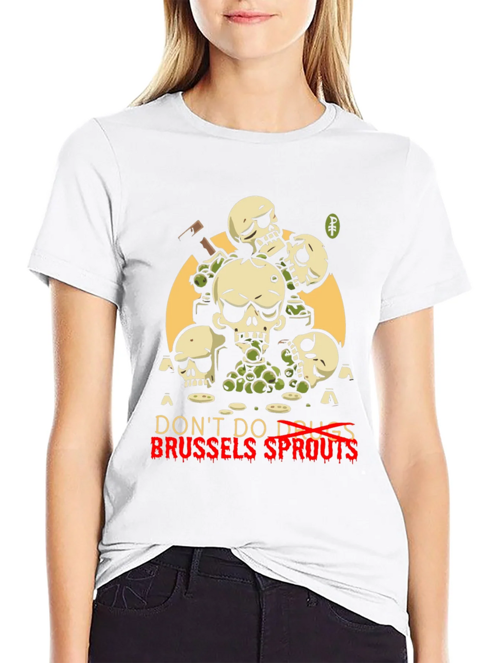 Dont Do Drugs Brussels Sprouts Graphic Tee product image 8