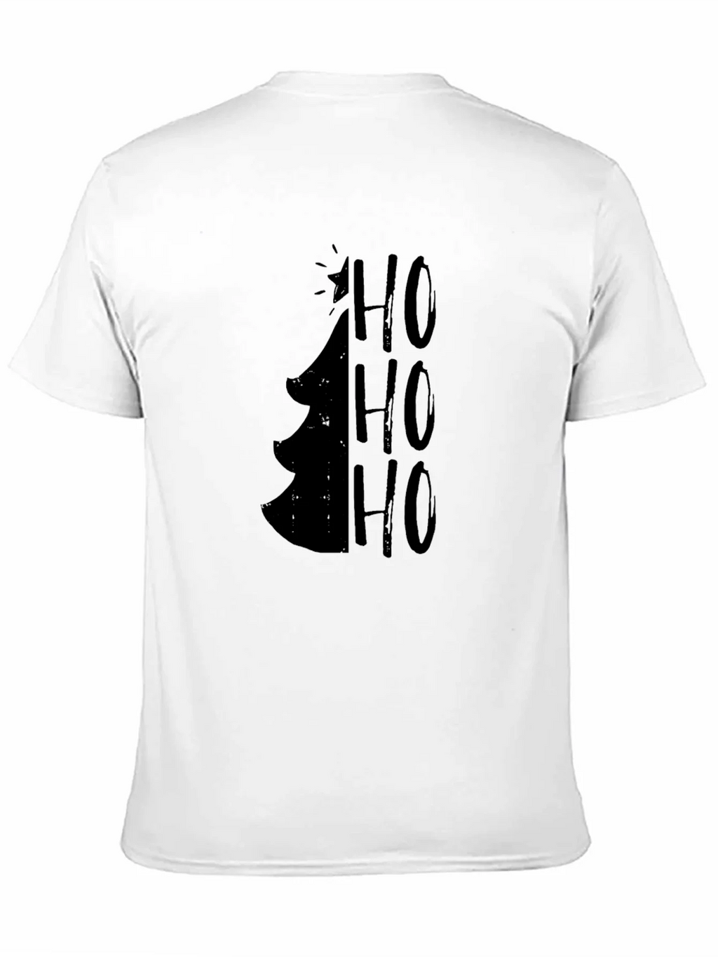 Christmas Tree HO HO HO Mens Graphic Tee product image 2