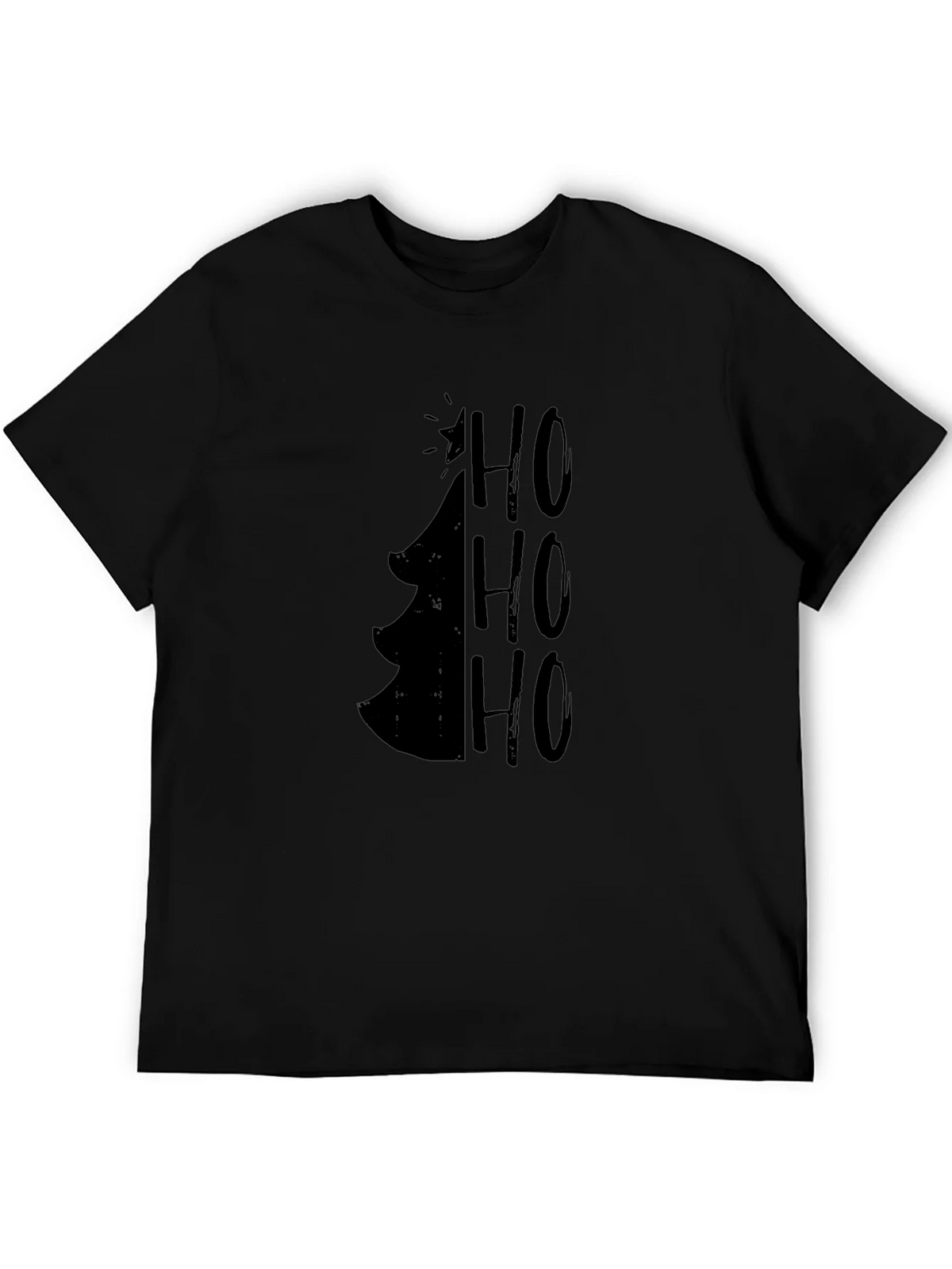 Christmas Tree HO HO HO Mens Graphic Tee product image 8