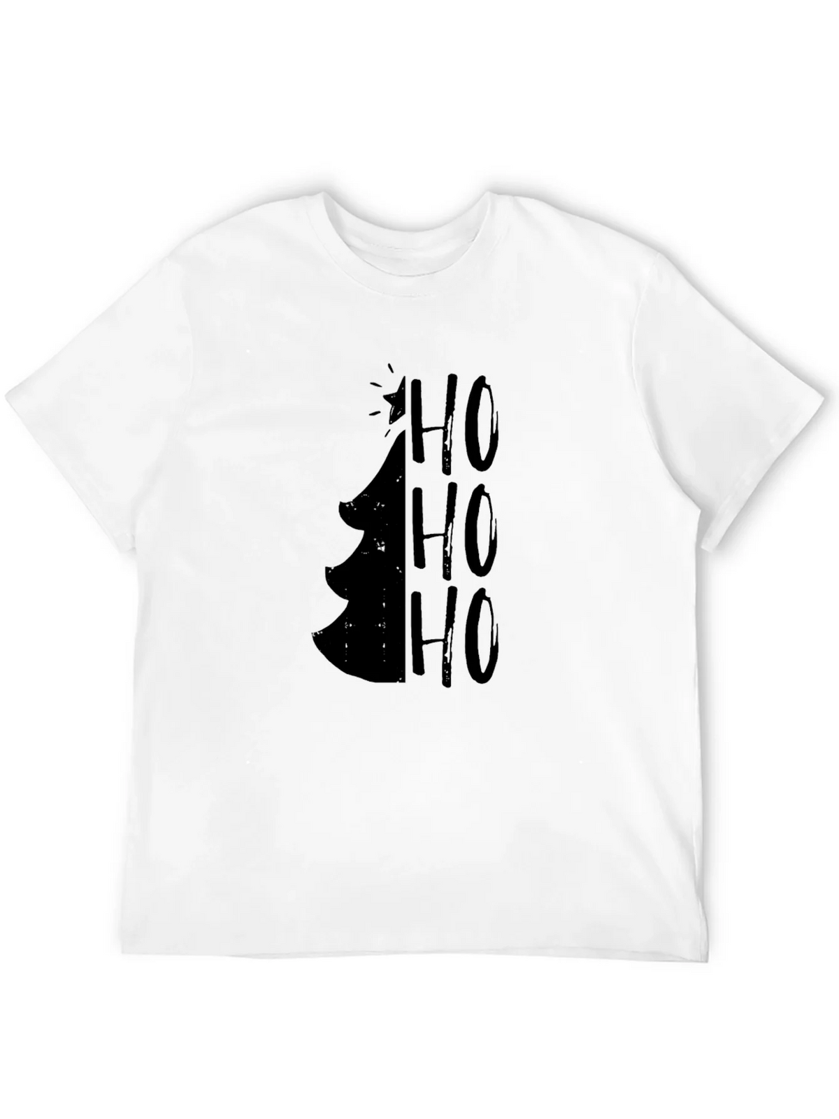 Christmas Tree HO HO HO Mens Graphic Tee product image 3