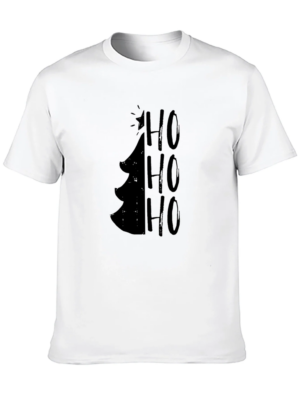 Christmas Tree HO HO HO Mens Graphic Tee product image 12