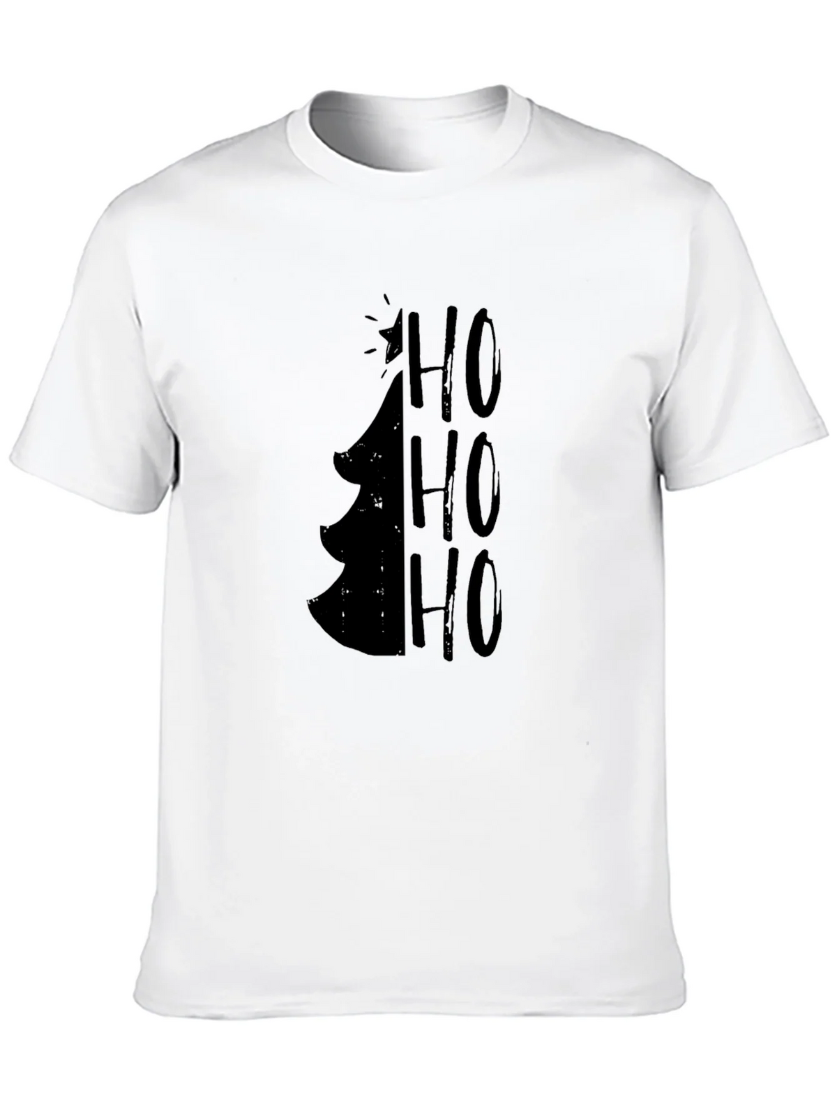Christmas Tree HO HO HO Mens Graphic Tee product image 12