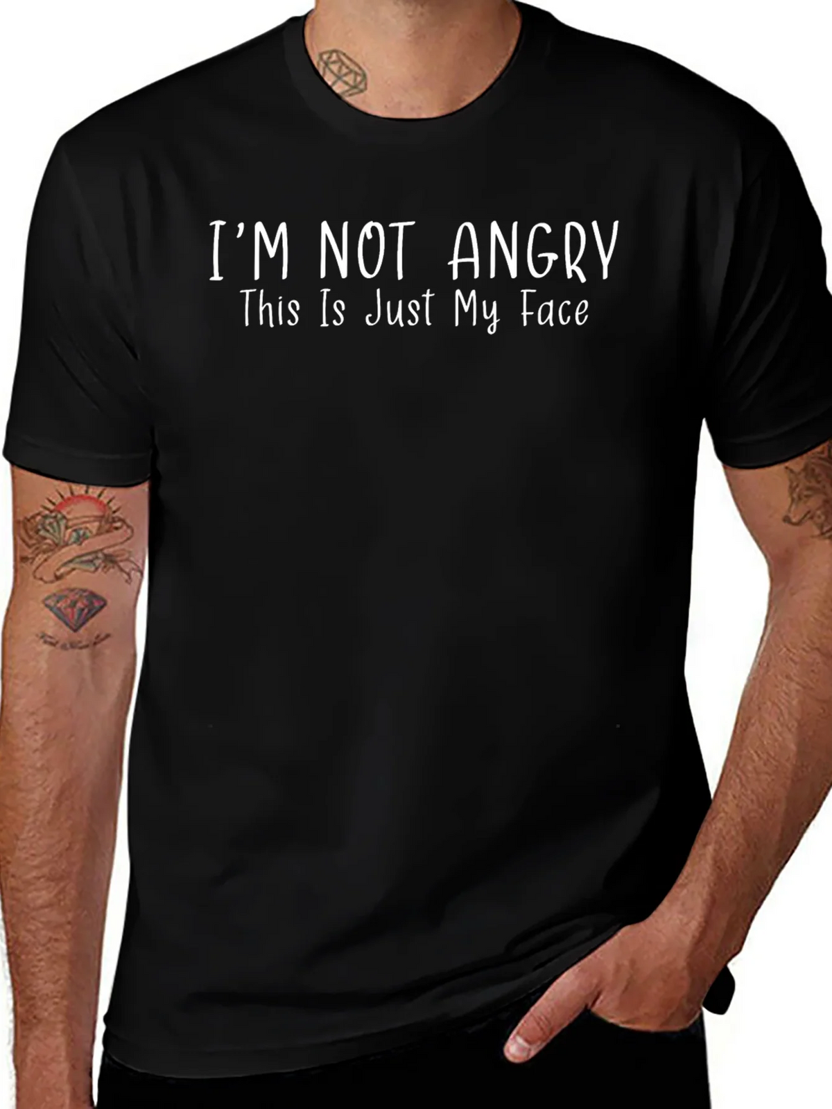 Im Not Angry - Funny Graphic Tee product image 1
