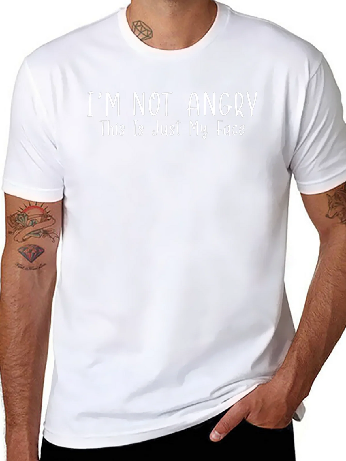 Im Not Angry - Funny Graphic Tee product image 7