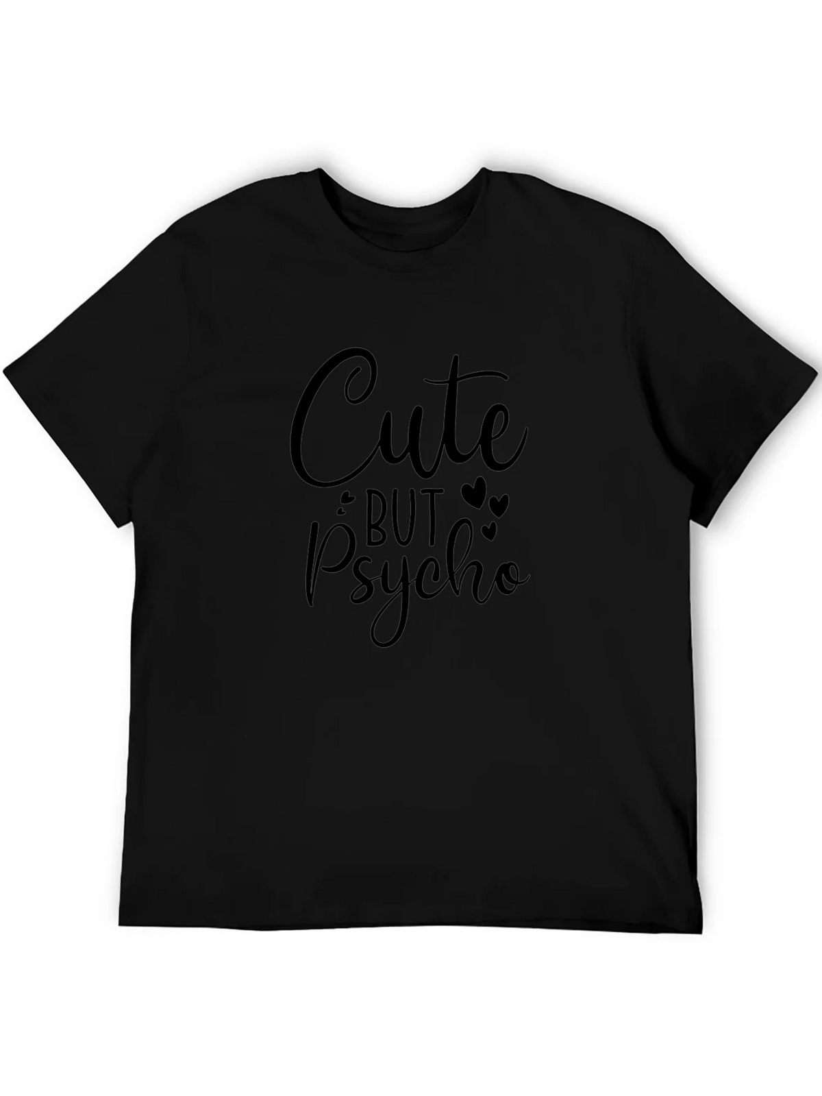 Cute But Psycho Graphic Tee - Black Unisex T-Shirt product image 5