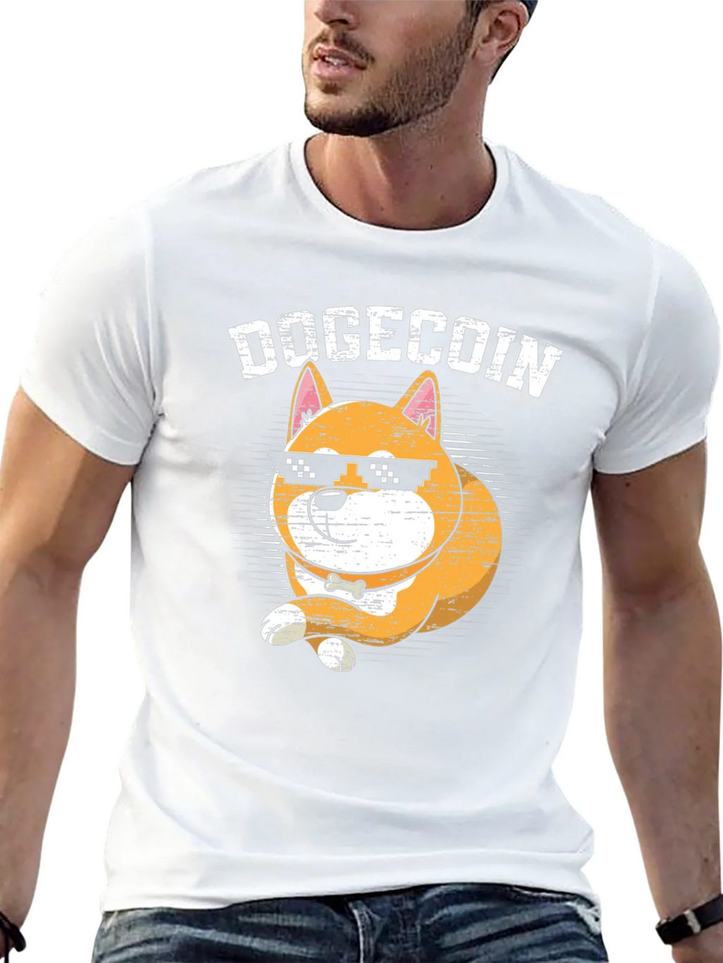 DogeCoin Crypto Cartoon Graphic T-Shirt product image 12