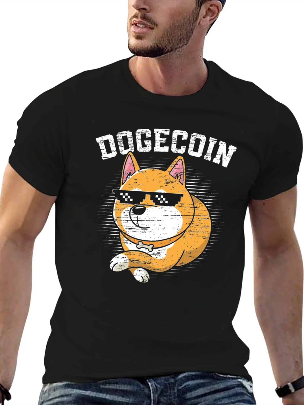 DogeCoin Crypto Cartoon Graphic T-Shirt product image 6