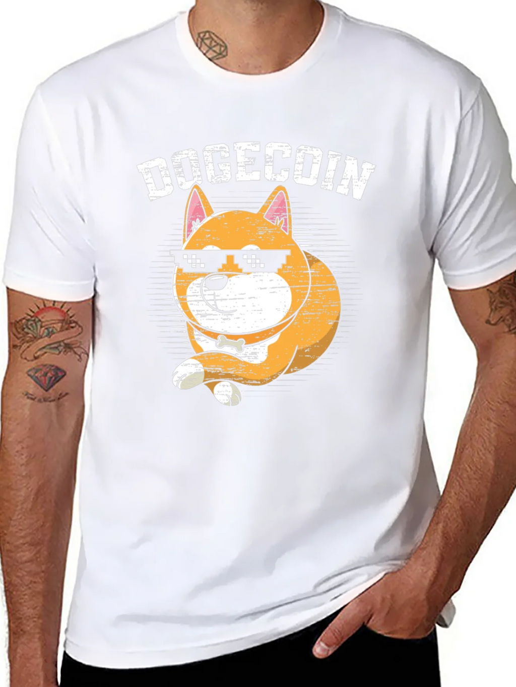 DogeCoin Crypto Cartoon Graphic T-Shirt product image 7