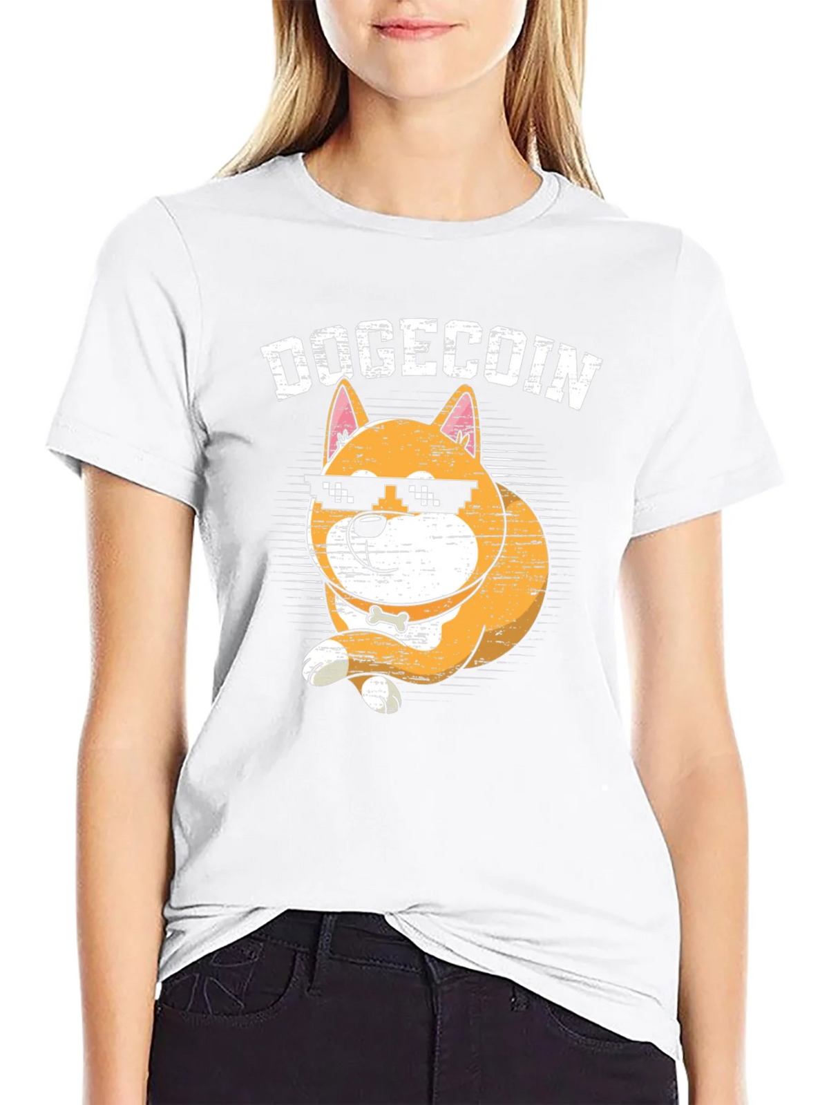 DogeCoin Crypto Cartoon Graphic T-Shirt product image 8