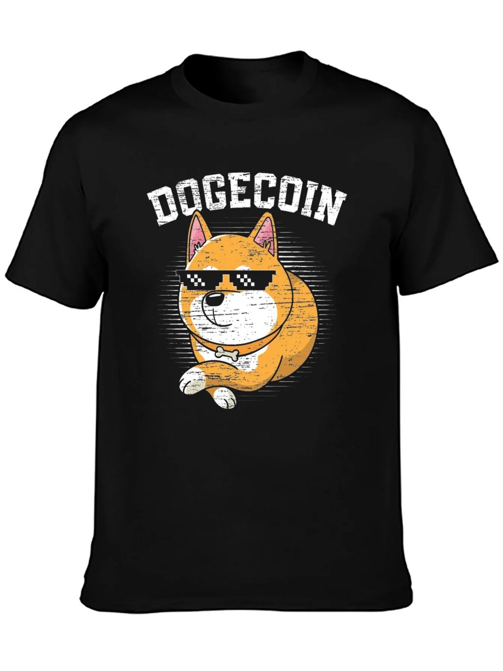 DogeCoin Crypto Cartoon Graphic T-Shirt product image 3