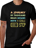 Journey of Thousand Miles Black T-Shirt product image 1