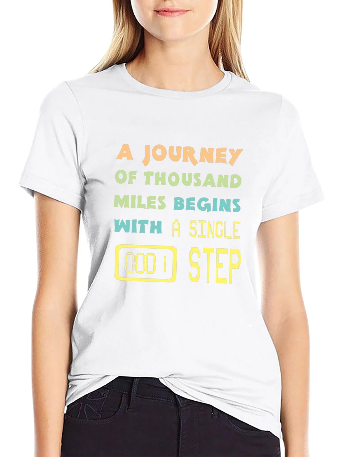 Journey of Thousand Miles Black T-Shirt product image 8