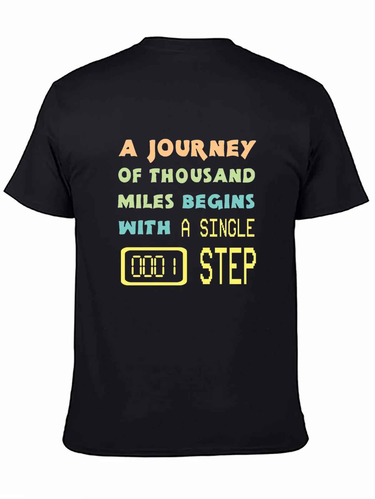 Journey of Thousand Miles Black T-Shirt product image 4