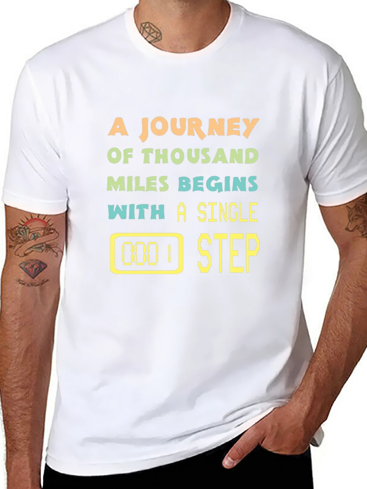 Journey of Thousand Miles Black T-Shirt product image 7