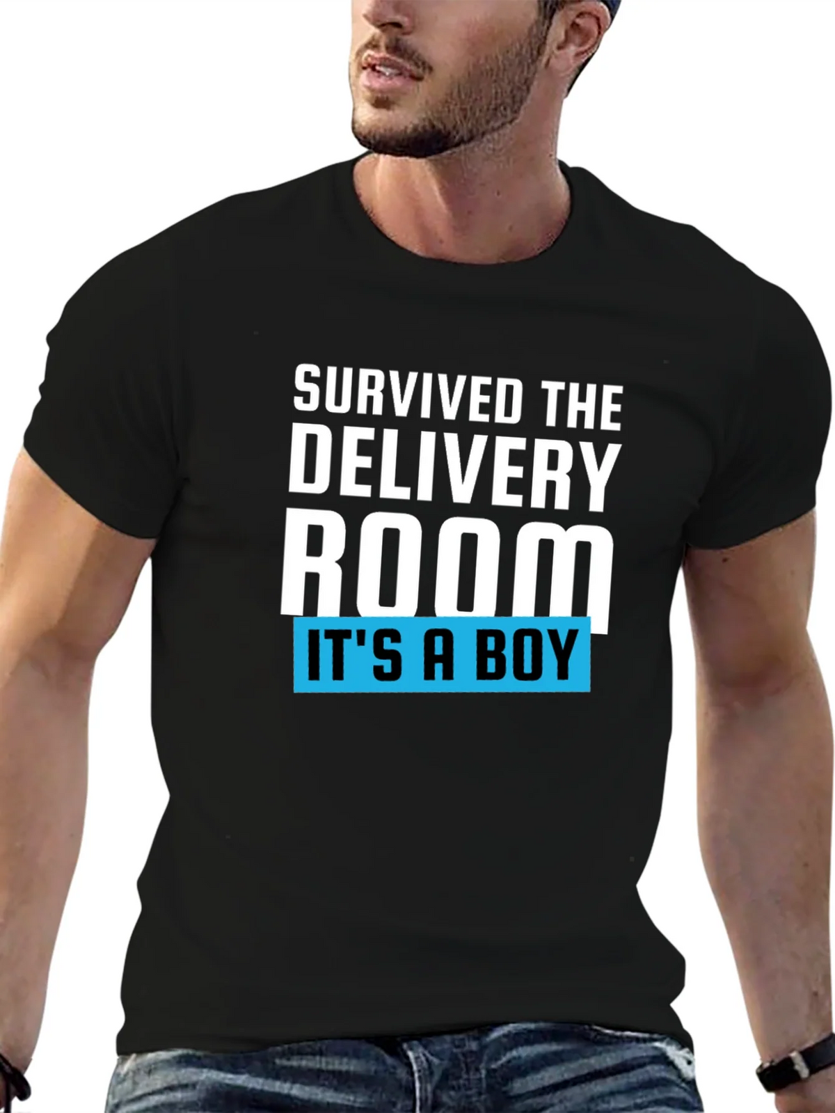 Survived the Delivery Room T-Shirt - Its a Boy! product image 9