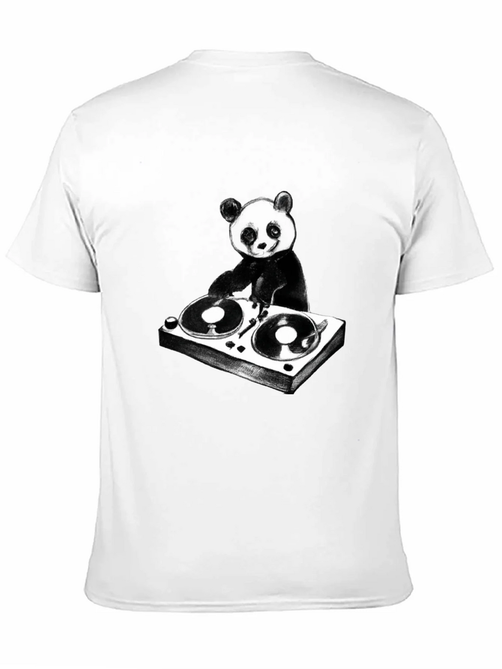 DJ Panda Graphic T-Shirt - Black Cotton Tee product image 10