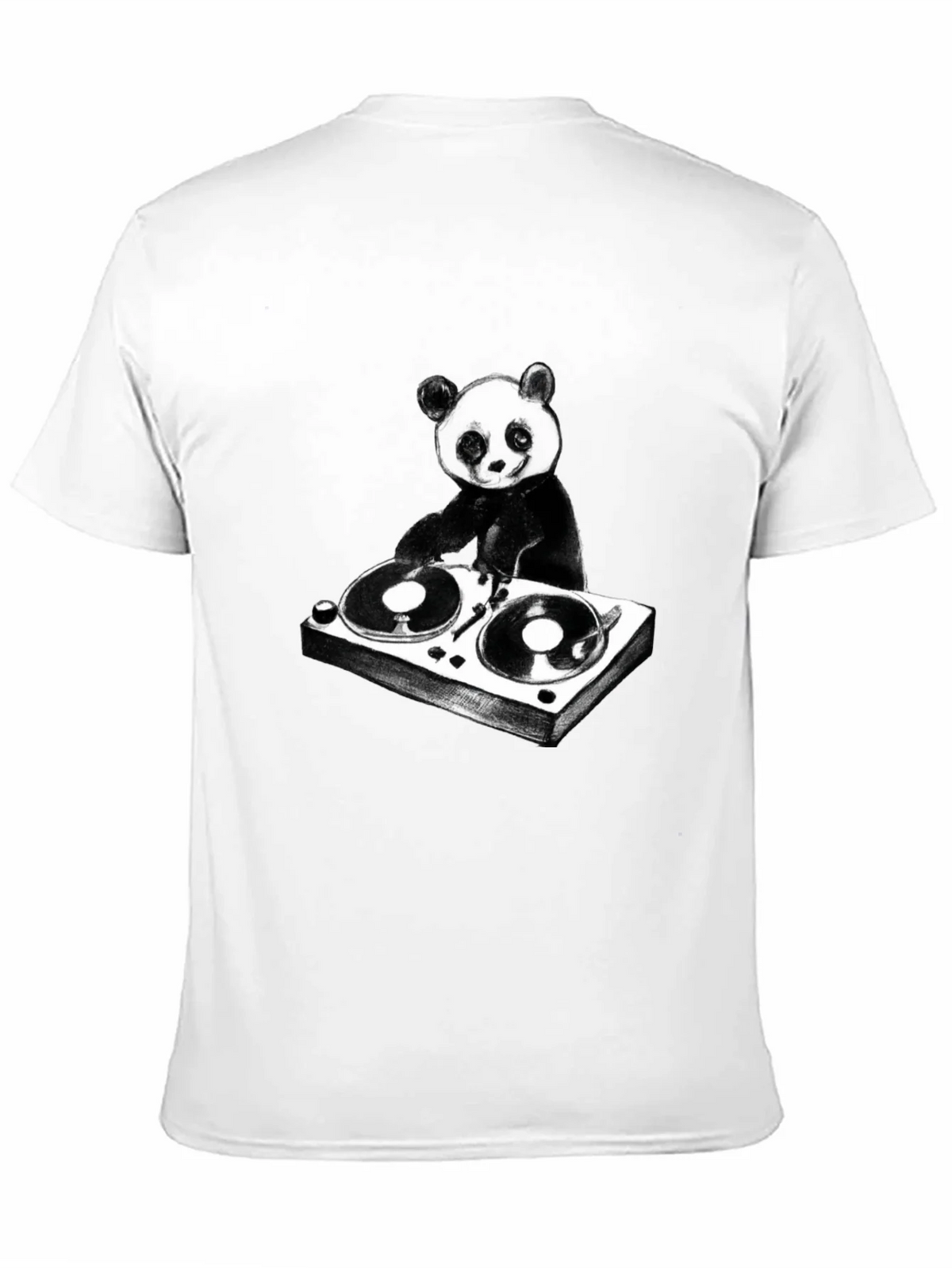DJ Panda Graphic T-Shirt - Black Cotton Tee product image 10