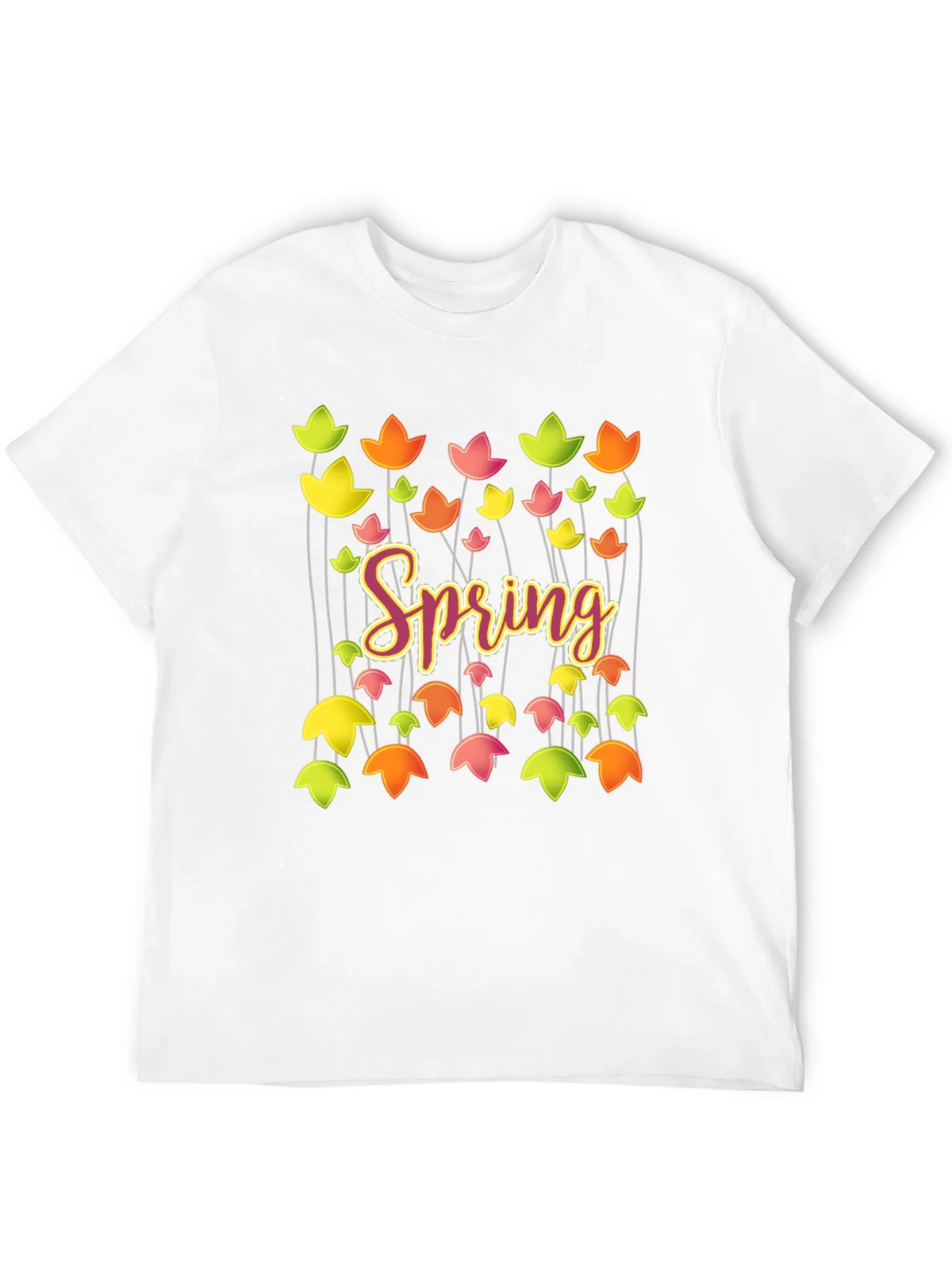 Spring Floral Graphic T-Shirt - Trendy Casual Tee product image 3