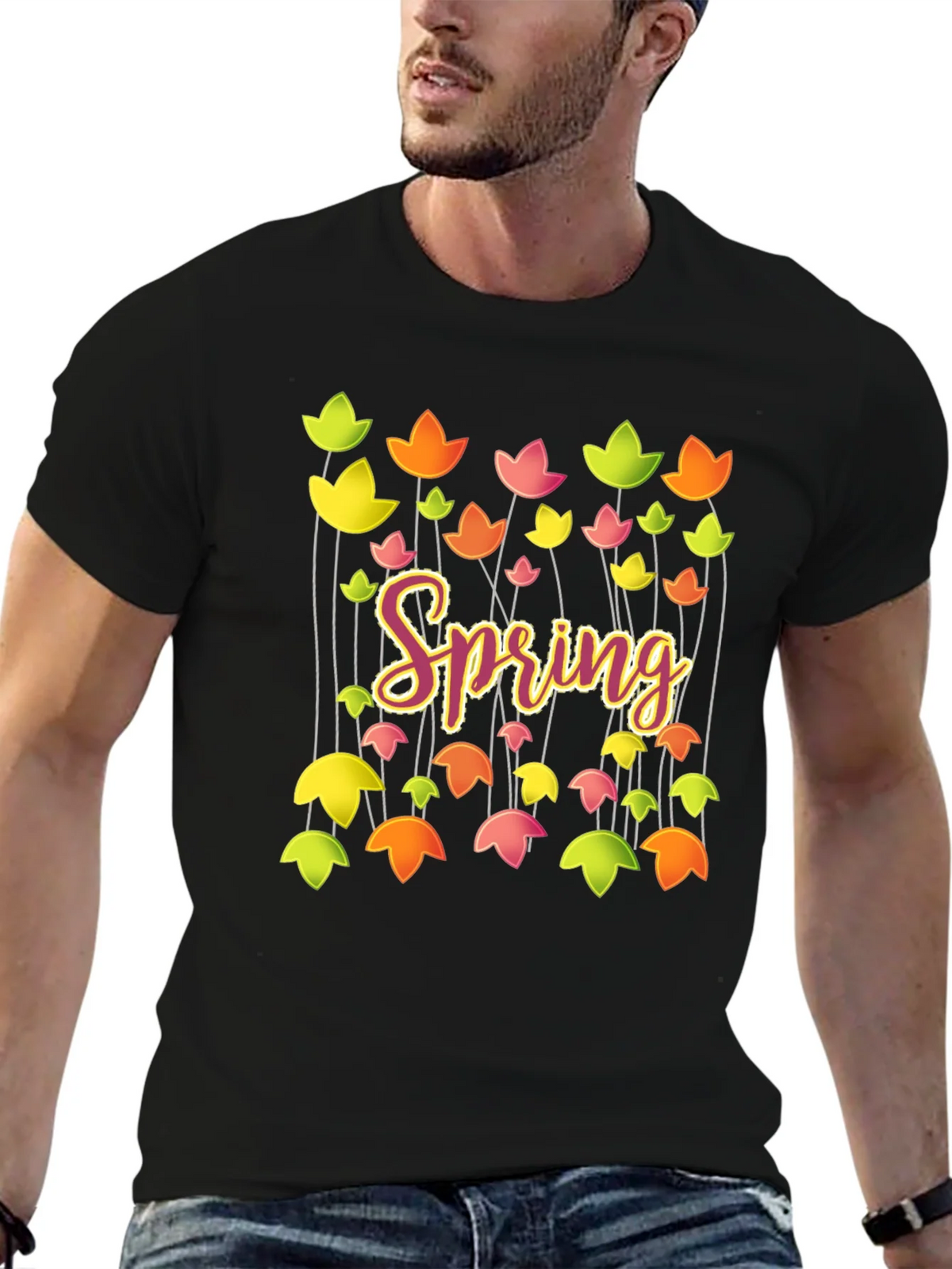 Spring Floral Graphic T-Shirt - Trendy Casual Tee product image 9